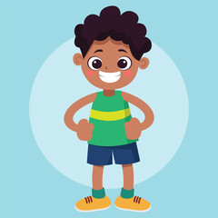 Flat Vector Kids Illustration