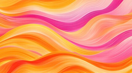 Fototapeta premium Abstract waves composed of layered gradient bands of colors