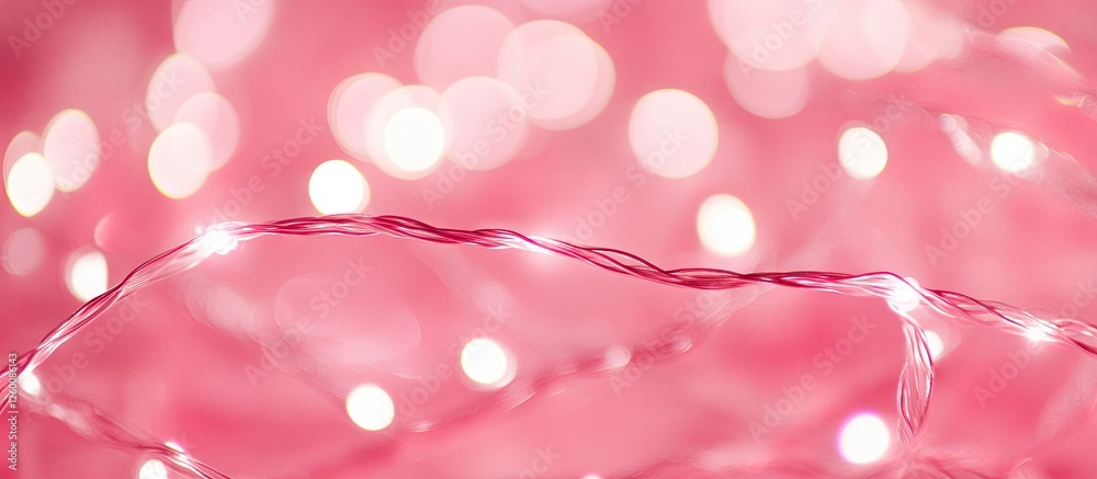 Leinwandbilder soft pink bokeh background with blurred twinkling lights creating a dreamy atmosphere featuring vibr
