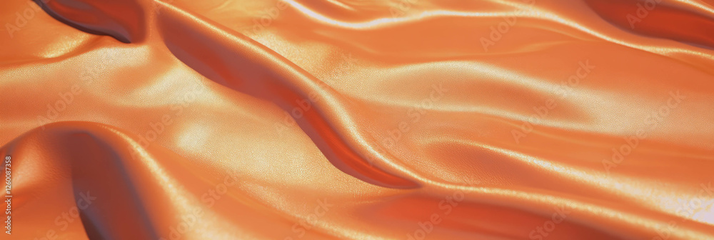 Poster textured caramel tan leather with warm lighting creates an inviting background for design