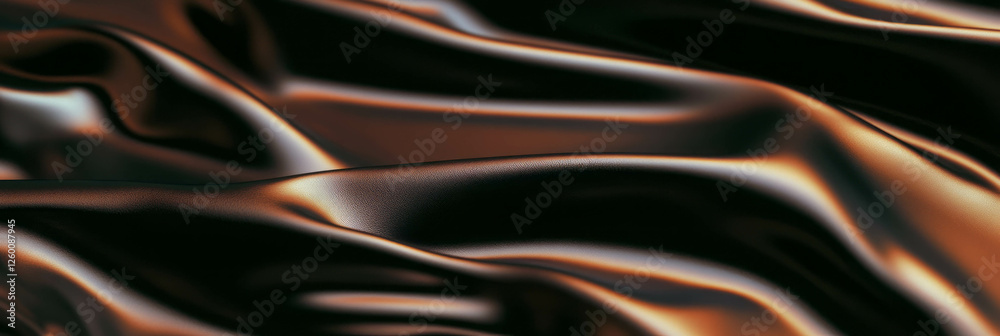 Poster rich chocolate brown leather texture with fine grain and deep color for banner background