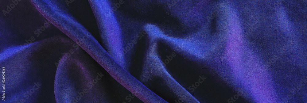 Poster deep violet suede texture showcasing short nap and subtle sheen in cool light