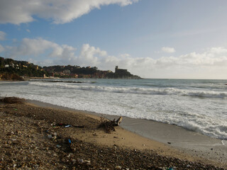 Beautiful view of Lerici in the province of La Spezia italy