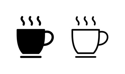 coffee cup icon logo design. cup a coffee sign and symbol