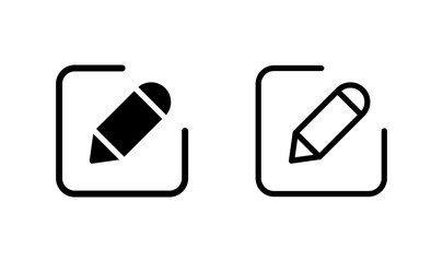 Edit icon logo design. edit document sign and symbol. edit text icon. pencil. sign up