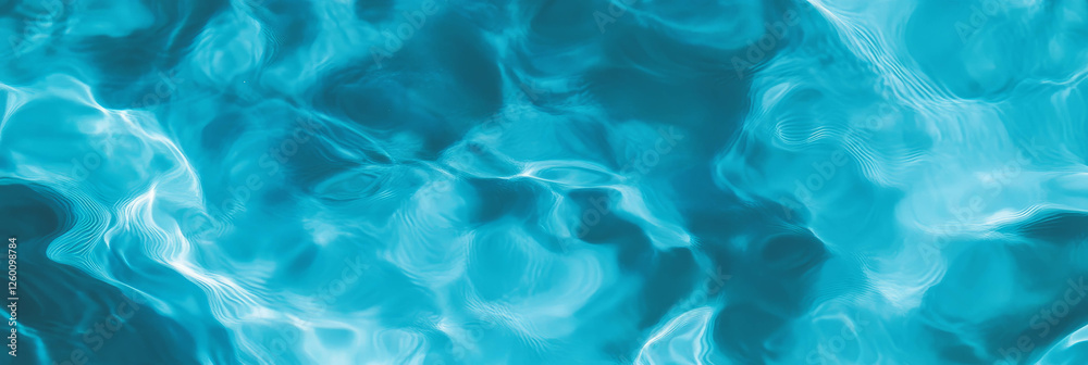 Aufkleber dynamic ocean blue water with powerful ripples and shadows forming a rough surface