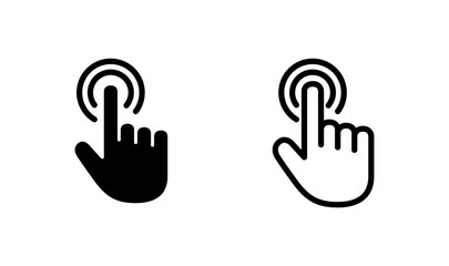 Hand cursor icon logo design. cursor sign and symbol. hand cursor icon clik