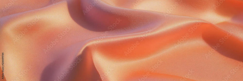 Poster Smooth peach suede fabric with soft highlights and shadows suitable for various designs
