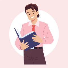 Flat Vector Office Worker