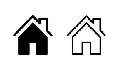 House icon logo design. Home sign and symbol