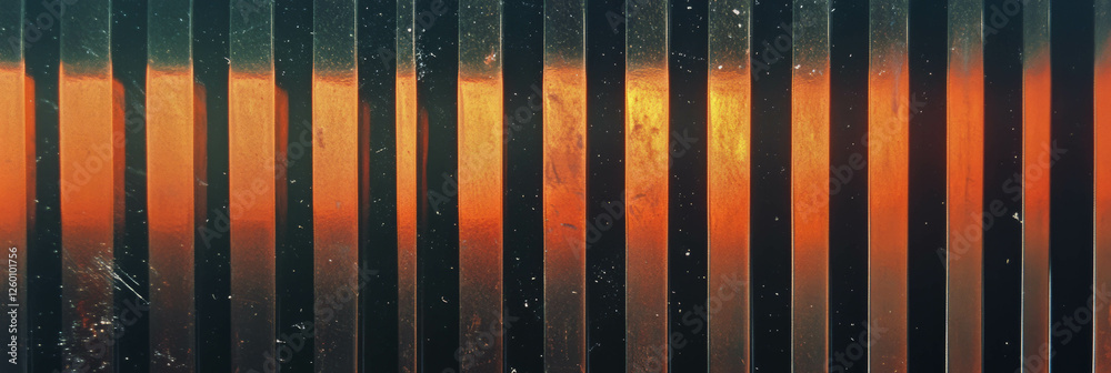Aufkleber ribbed rubber and polished wood create striking textures and patterns at sunset