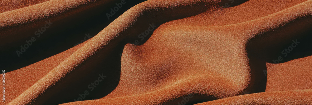 Poster rich brown suede fabric showcasing deep texture and elegant grain patterns