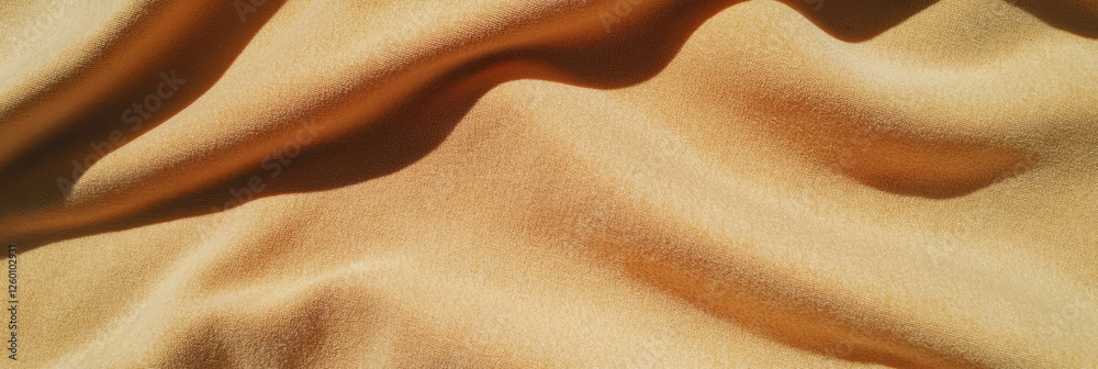 Poster sand beige suede fabric with soft texture and visible grain for design applications