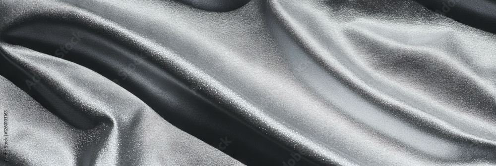 Aufkleber elegant silver gray suede fabric with smooth texture and subtle sheen displayed under bright light