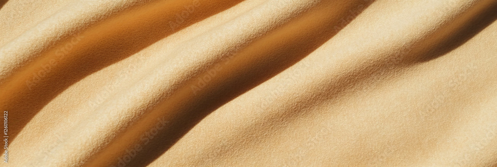 Poster soft beige suede texture with subtle shadows highlighting warm light play