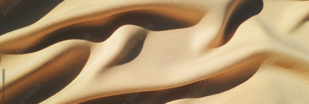 Poster soft beige suede texture with warm light and subtle shadows creates inviting atmosphere