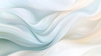 Abstract wavy flowing shapes create a gentle visual symphony