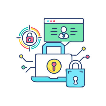 data breach icon, data breach vector illustration-simple illustration of data breach, perfect for data breach logos and icons