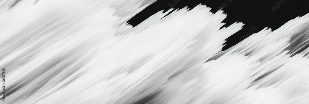 Poster Abstract linear pattern featuring soft white textures in a minimalist style