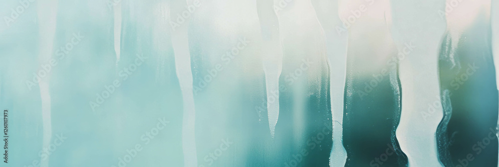 Poster Minimalist abstract linear pattern with soft whites and textured matte finish