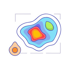 heatmap icon, heatmap vector illustration-simple illustration of heatmap, perfect for heatmap logos and icons