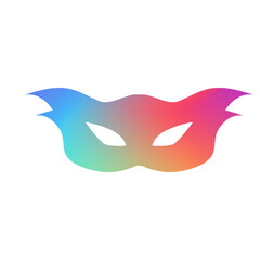 Carnival mask modern gradient style