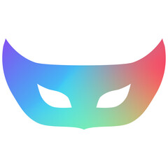 Carnival mask modern gradient style