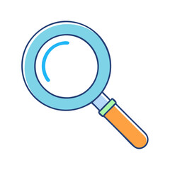 magnifying glass icon, magnifying glass vector illustration-simple illustration of magnifying glass, perfect for magnifying glass logos and icons