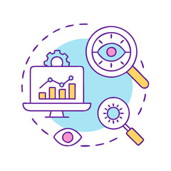 monitoring tools icon, monitoring tools vector illustration-simple illustration of monitoring tools, perfect for monitoring tools logos and icons