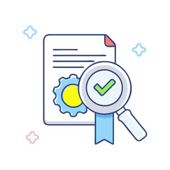 quality control icon, quality control vector illustration-simple illustration of quality control, perfect for quality control logos and icons