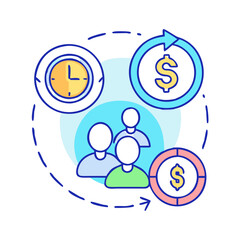 resource allocation icon, resource allocation vector illustration-simple illustration of resource allocation, perfect for resource allocation logos and icons