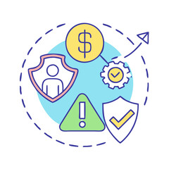 risk tolerance icon, risk tolerance vector illustration-simple illustration of risk tolerance, perfect for risk tolerance logos and icons