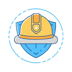 safety helmet icon, safety helmet vector illustration-simple illustration of safety helmet, perfect for safety helmet logos and icons