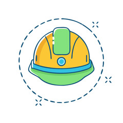 safety helmet icon, safety helmet vector illustration-simple illustration of safety helmet, perfect for safety helmet logos and icons