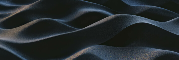 Naklejka premium Exploring the unique texture of black sand with volcanic dust at a coastal location