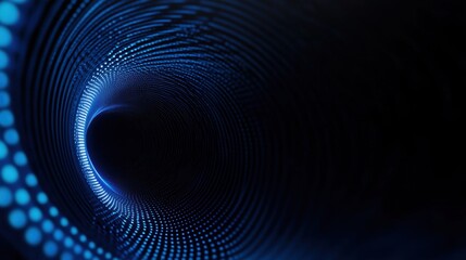 Obraz premium Trendy Blue background with futuristic motifs for design, featuring white space in the center for text. Ideal for hip banners and abstract wallpapers.