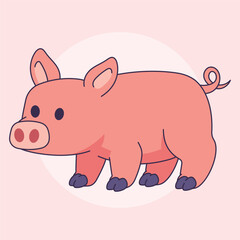 Flat Vector Ranch Illustration