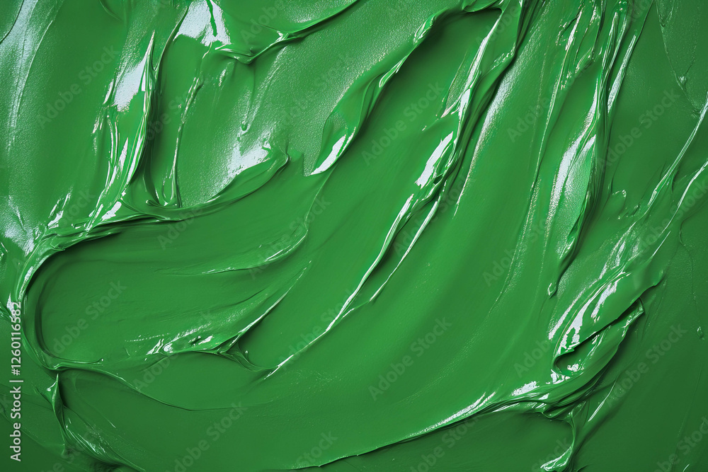 Aufkleber bright green texture with smooth surface on black background showcasing vibrant color depth