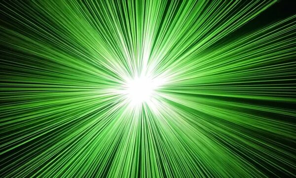Green abstract beautiful rays of lights video background. Green abstarct video background, green video background, green rays video background, green background, generated with ai 