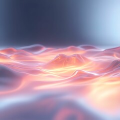 Obraz premium Melting privacy barriers in abstract glow digital realm conceptual soft lighting close-up perspective visual impact