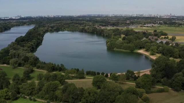 Hamburg Allerm&ouml;he Eichbaumsee aus der Luft
