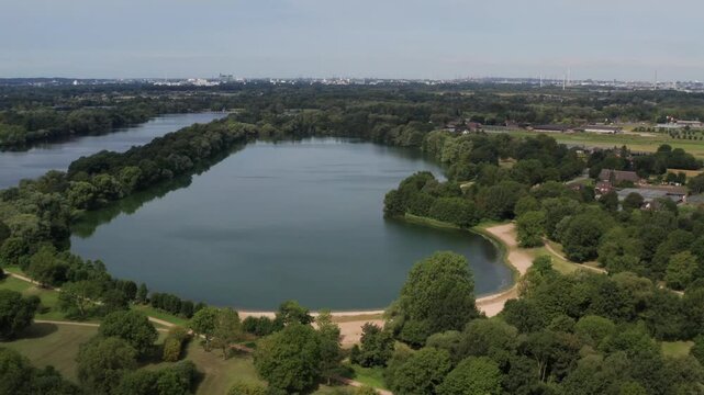 Hamburg Allerm&ouml;he Eichbaumsee aus der Luft