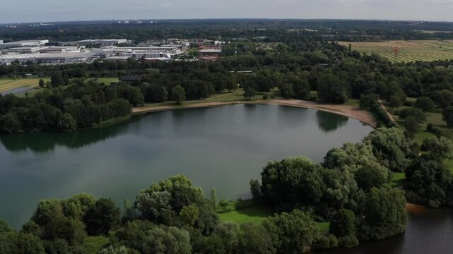 Hamburg Allerm&ouml;he Eichbaumsee aus der Luft