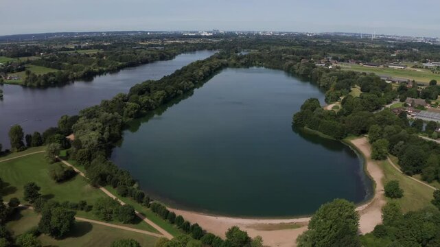 Hamburg Allerm&ouml;he Eichbaumsee aus der Luft