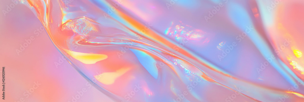 Poster elegant texture of clear gel with smooth surface and subtle light reflection and refraction