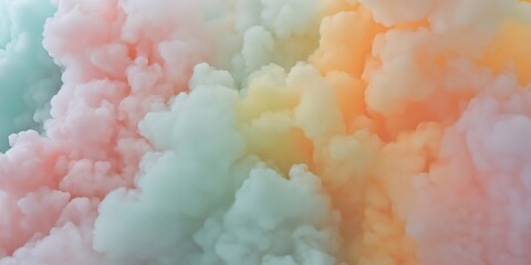 Fototapeta premium Abstract Pastel Rainbow Clouds