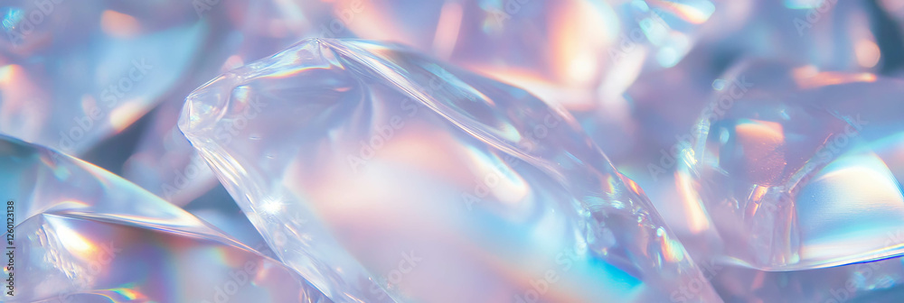 Poster elegant crystal clear gel texture with subtle light diffusion and shimmer