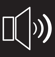 Speaker icon set illustration. volume sign and symbol. loudspeaker icon. sound symbol