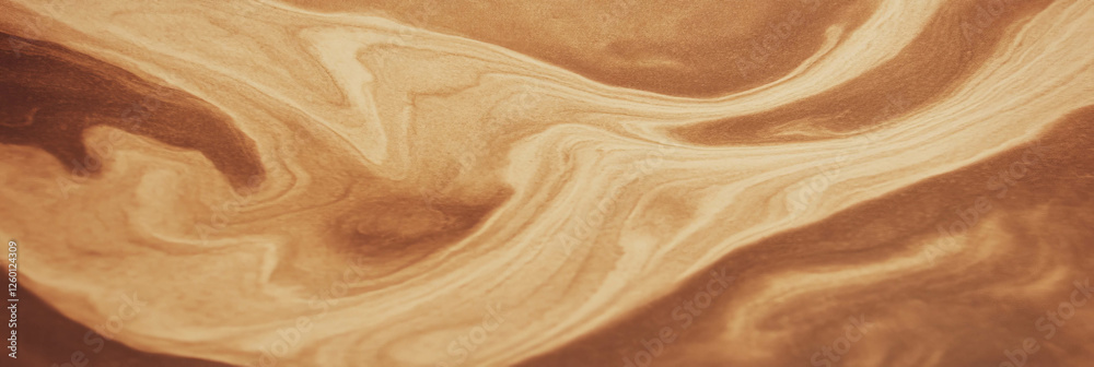 Poster Dark beige paper texture with swirling grain patterns and rough surface characteristics