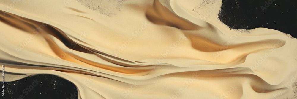 Poster texture of dark beige paper with swirling knot-like patterns and rough surfaces